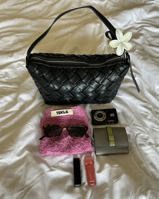 Weaving shoulder bag