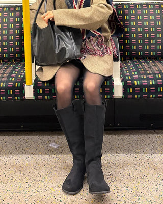 Suede long boots