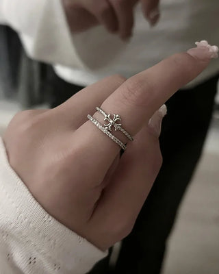 Cross pendant ring