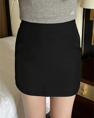 Basic H-line mini skirt