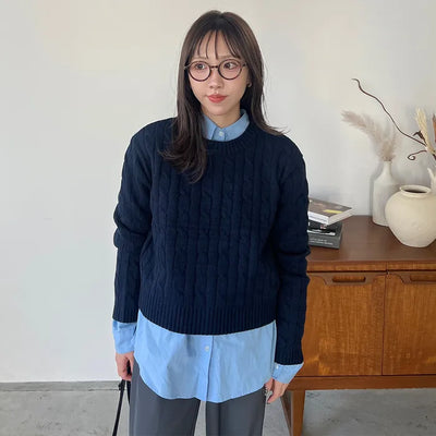 Round Cable Knit