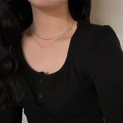Double line necklace