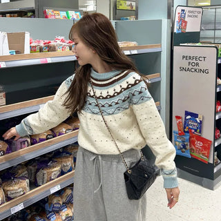 Nordic U-neck knit