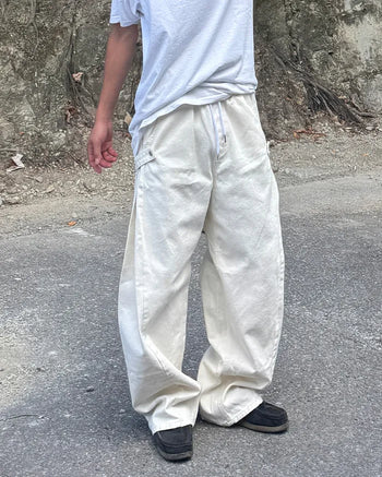 Wide Snap Sweatpants