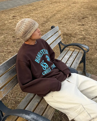 Lettering print sweatshirt