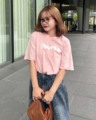 Lettering Short-Sleeved T-Shirt