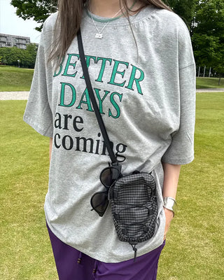 Mini Check Bungee Cord Shoulder Bag