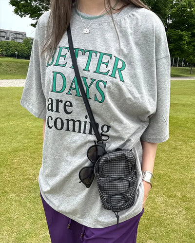 Mini Check Bungee Cord Shoulder Bag