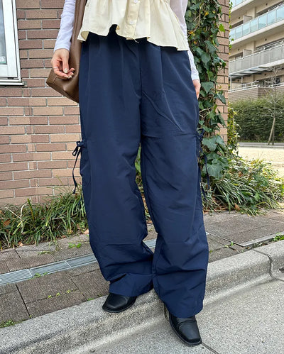 Side-ribbon cargo pants