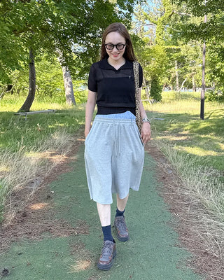 Layered sweat shorts