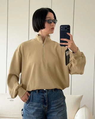 Half-zip sweatshirt