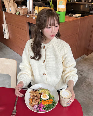 Duffle Point Raglan Sleeve Cardigan