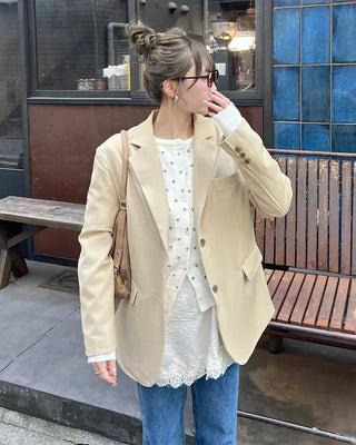 Oversized blazer jacket