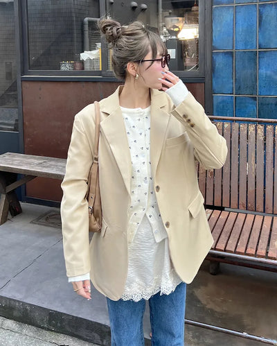 Oversized blazer jacket