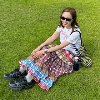 Hippie patchwork skirt