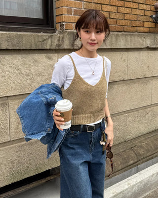 Camisole knit vest