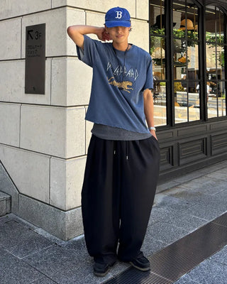 Double Pintuck Balloon Slacks