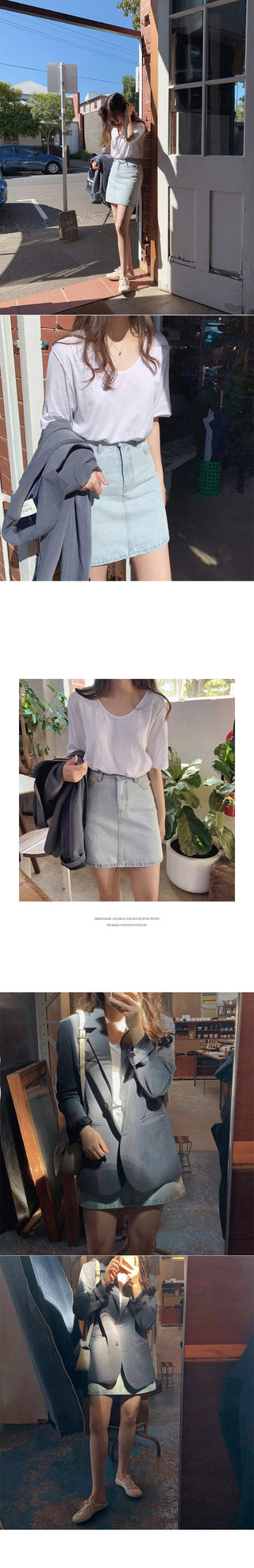 U-neck T-shirt - 7 colors