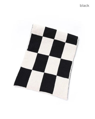Border check scarf