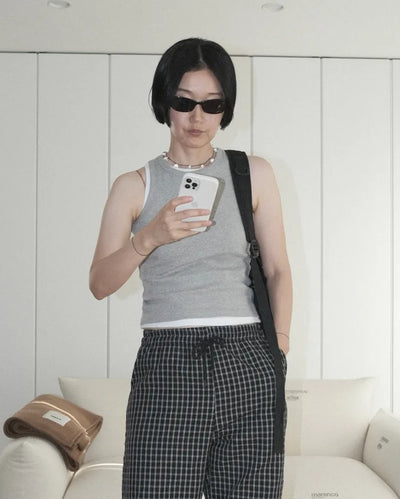 Ribbed tank top