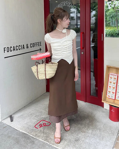 Simple long skirt