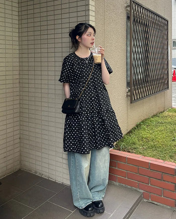 Polka Dot Midi Dress