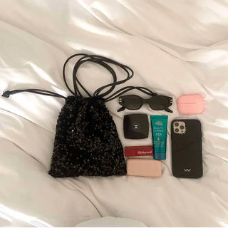 Sequined mini bag