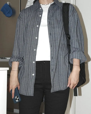 Seersucker overshirt