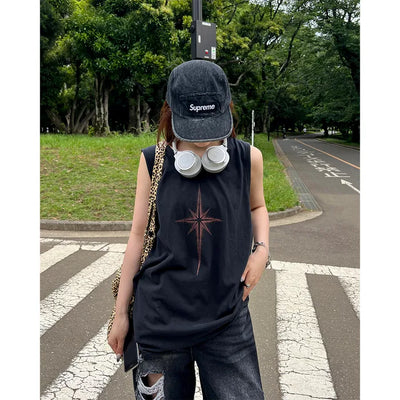 (Unisex) Shooting Star Pigment Tank Top