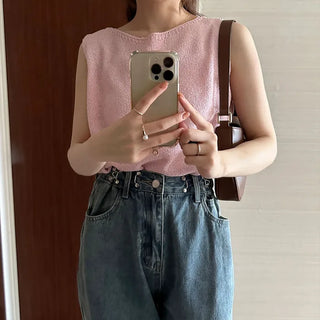 Bouclé Sleeveless Knit