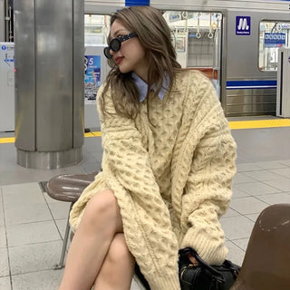Cable knit oversized fit