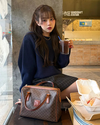 Oversized Round Neck Knit