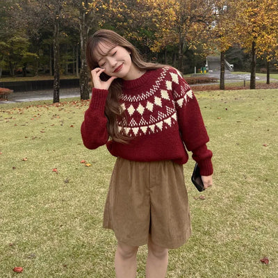 Wide corduroy pants