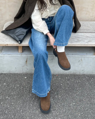 Suede bloafers