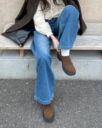 Suede bloafers
