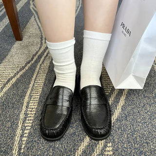 Shirring loafers