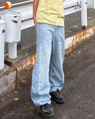 Washed Stitch Balloon Denim