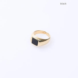 Acrylic Bordeaux Square Ring