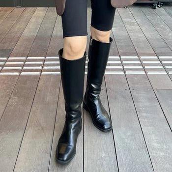Slim-line long boots
