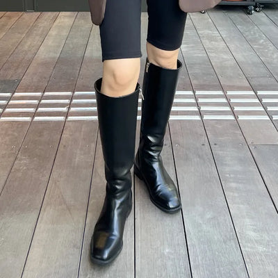 Slim-line long boots