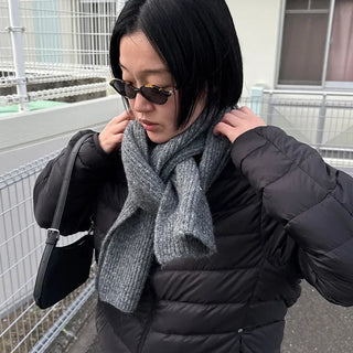 Winter wool scarf
