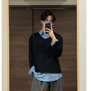 Cool V-neck knit