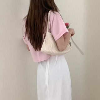 Leather shoulder bag