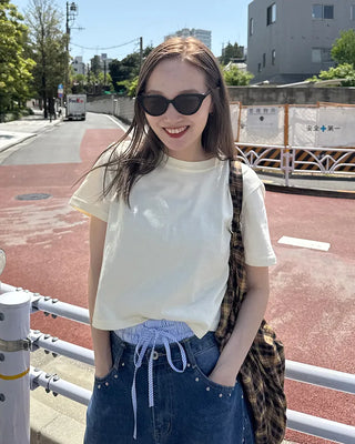 Colorful basic short-sleeved T-shirt