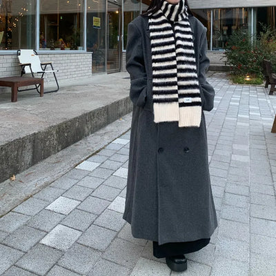 [Unisex] Side Pocket Double Long Coat