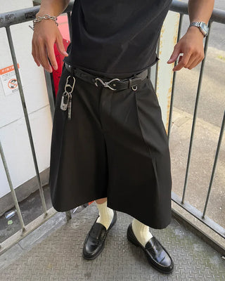 Back-band slacks Bermuda shorts