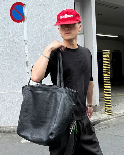 Big leather tote bag