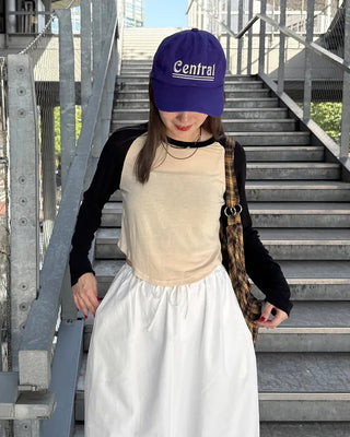 Simple raglan sleeve T-shirt