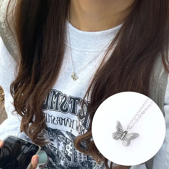 Antique butterfly necklace