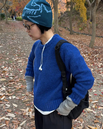 Basic polo neck knit